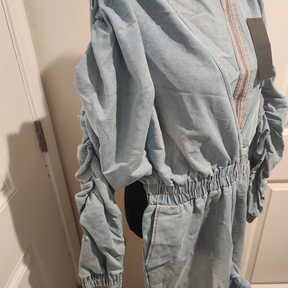 Akira Denim Jumpsuit - Picture 2 of 5